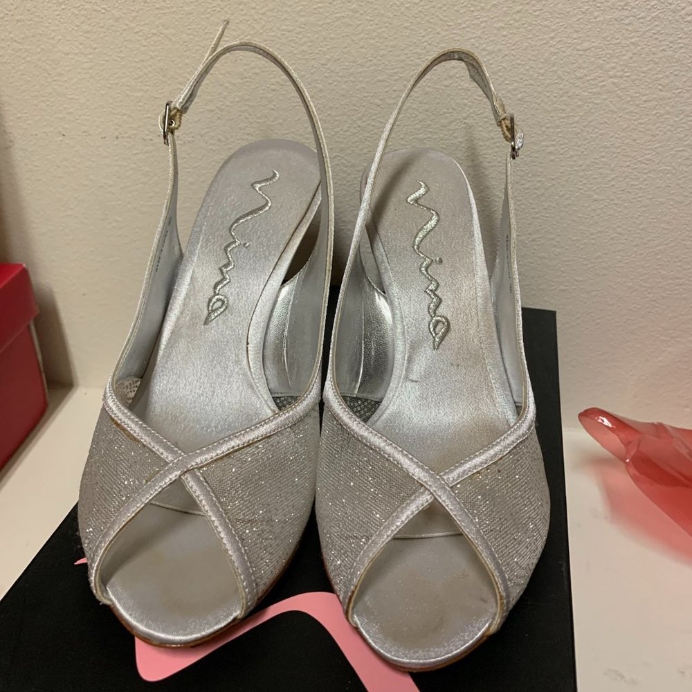Nina Silver Heels